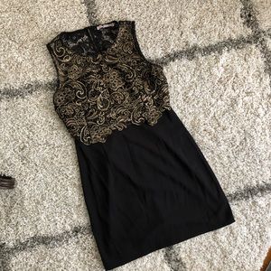 Forever21 Black and Gold Dress